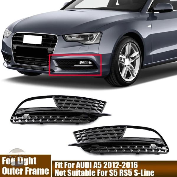 並行輸入品 rs5 a5 アウディ カバー カスタムパーツ アクセサリー ペア フォグ ランプ 車用 外枠 不適 8t0807681h8t0807682h