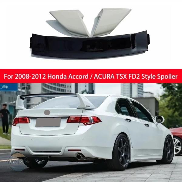 並行輸入品 fd2 ホンダ スポイラー カスタムパーツ アクセサリー アコード アキュラ tsx スタイル リア トランク ウィング チューニング ボディキット カー