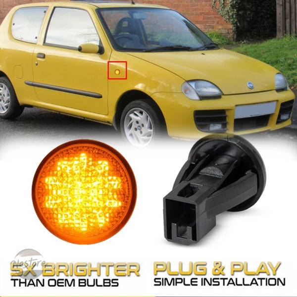 並行輸入品 フィアット カスタムパーツ アクセサリー セイチェント ムルティプラ 個入 ダイナミック led サイド マー カー ライト ターンシグナル ランプ