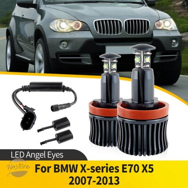 並行輸入品 e70 x5 h8 BMW ヘッドライト カスタムパーツ アクセサリー シリーズ 20w led エンジェルアイ ハロリングマー カー サイド ライ