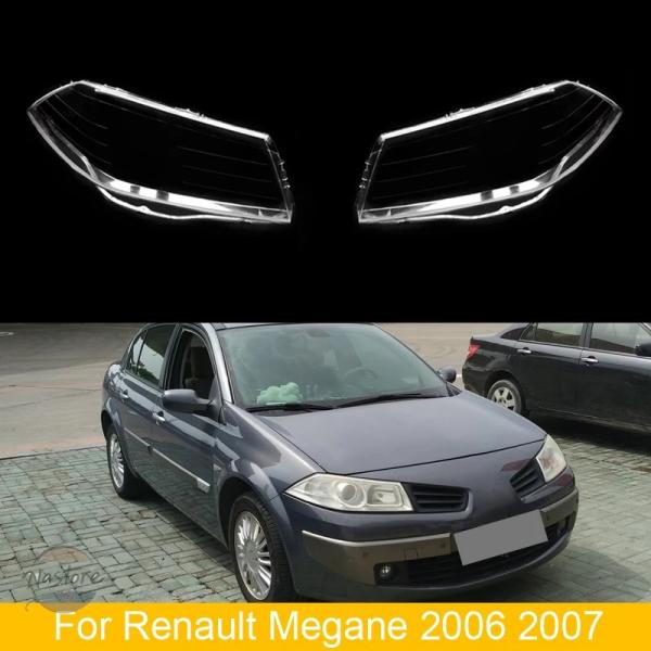 並行輸入品 ヘッドランプ カスタムパーツ アクセサリー ヘッドライト カバー ルノー メガーヌ レンズ ペア プラスチック 透明 シェル ガラス オリジナル ラ