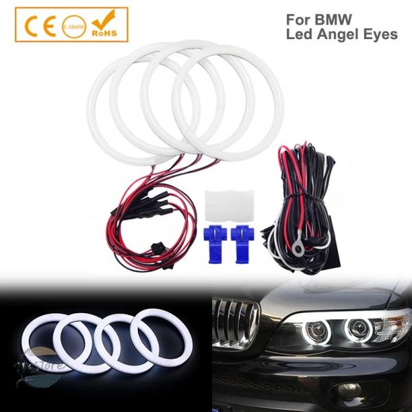 並行輸入品 e46 BMW ヘッドライト カスタムパーツ アクセサリー クーペ カブリオ 1sed 4x106mm led drl smd コットンエンジェルア