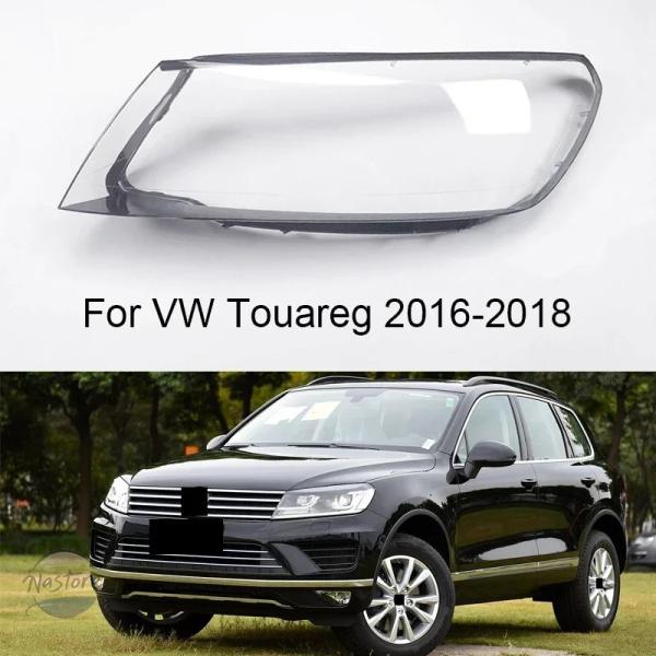並行輸入品 フォルクスワーゲン ヘッドランプ カスタムパーツ アクセサリー ヘッドライト カバー トゥアレグ 車用 フロント レンズ シェル 透明 ランプ シェ