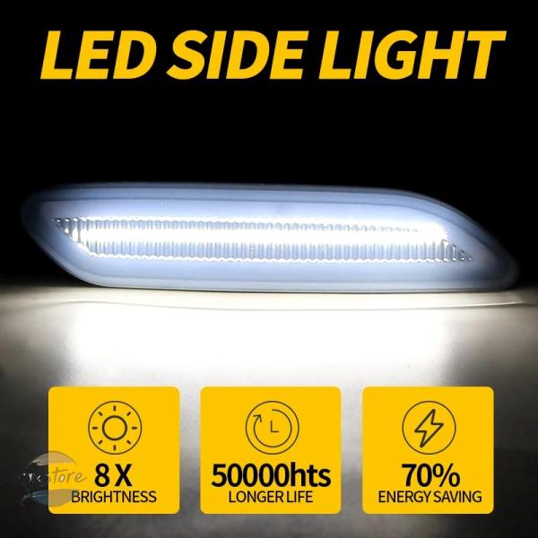 並行輸入品 r60 r61 カスタムパーツ アクセサリー ミニ カントリーマン ペースマン led サイド マー カー ライト セット canbus ターンシグ
