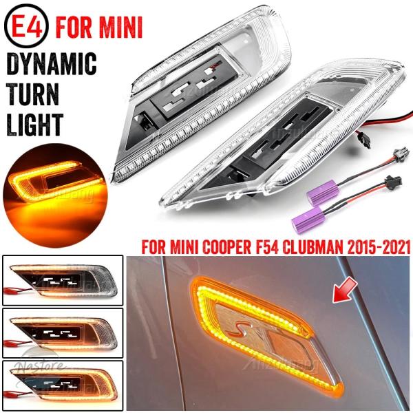 並行輸入品 f54 ミニクーパー ウインカー カスタムパーツ アクセサリー クラブマン led ダイナミック サイド マー カー インジケーター ライト ターンシグナル