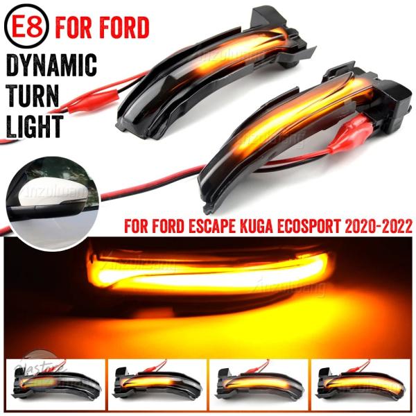 並行輸入品 cx482 mk3 ミラー カスタムパーツ アクセサリー フォード クーガ iii エスケープ ターンシグナル ライト 車用 led ダイナミック 
