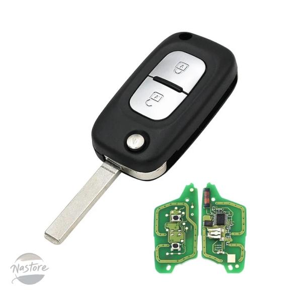 並行輸入品 pcf7961a 433mhz カスタムパーツ アクセサリー ルノー クリオ iii カングー マスターモダス トゥインゴ ボタン フリップリモート