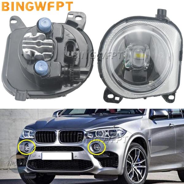 並行輸入品 f26 f15 f16 x4 BMW カスタムパーツ アクセサリー f85 f86 フロントバンパー フォグ ランプ drl led オート ライト