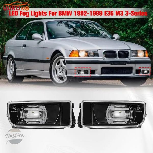 並行輸入品 m3 e36 BMW ヘッドライト カスタムパーツ アクセサリー シリーズ led フォグ ランプ バルブ ペア 自動車部品