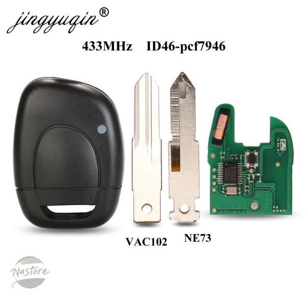 並行輸入品 pcf7946 433mhz ne72 カスタムパーツ アクセサリー jingyuqin ルノー マスター カングー クリオ トゥインゴ ブレード 