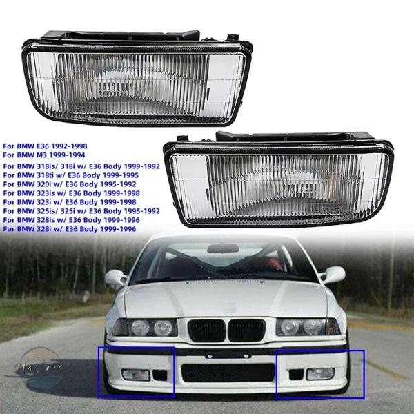 並行輸入品 m3 e36 BMW カスタムパーツ アクセサリー 電球付 フロントバンパー ライト フォグ ランプ セット