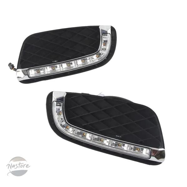 並行輸入品 フォーツー メルセデスベンツ デイライト カスタムパーツ アクセサリー スマート led drl フォグ ランプ カー