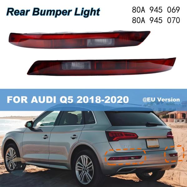 並行輸入品 sq5 アウディ テールライト カスタムパーツ アクセサリー ウィンカー カバー quattro リア バンパー ライト バック ランプ フォグ 8