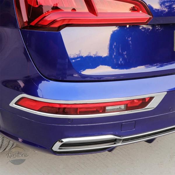 並行輸入品 q5 アウディ テールライト カスタムパーツ アクセサリー ステッカー カバー 車用 リア フォグ ランプ abs ライト シル バー フレーム