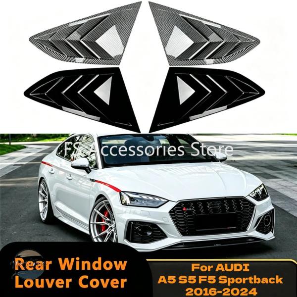 並行輸入品 a5 s5 f5 アウディ ステッカー カスタムパーツ アクセサリー スポーツバック ドア 車用 リア ブラインド 三角 ルー バー ウィンドウ サ