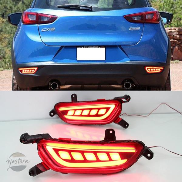 並行輸入品 cx-3 マツダ ウインカー カスタムパーツ アクセサリー ブレーキ 車用 リフレクター セット led リア フォグ ランプ ライト