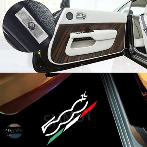 並行輸入品 フィアット カスタムパーツ アクセサリー 500x プント led カー ドアウェルカム ランプ セット プロジェクターゴーストシャドウ ライト