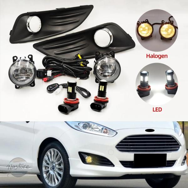 並行輸入品 グリル カスタムパーツ アクセサリー カバー フォード フィエスタ led フロントバンパー フォグ ランプ ライト ワイヤーハーネス セット