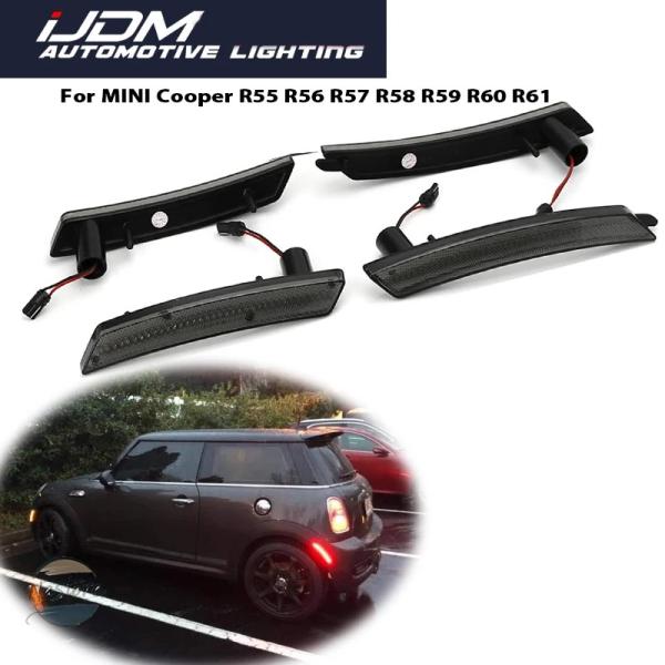 並行輸入品 r55 r56 r57 r58 ウィンカー カスタムパーツ アクセサリー アンバー 年式 mini cooper r59 r60 r61 フロント リア レッド led バンパー サイド マー