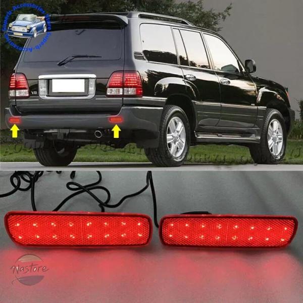 並行輸入品 lx470 レクサス ブレーキ カスタムパーツ アクセサリー led リア バンパー ライト ランプ フォグ ペア