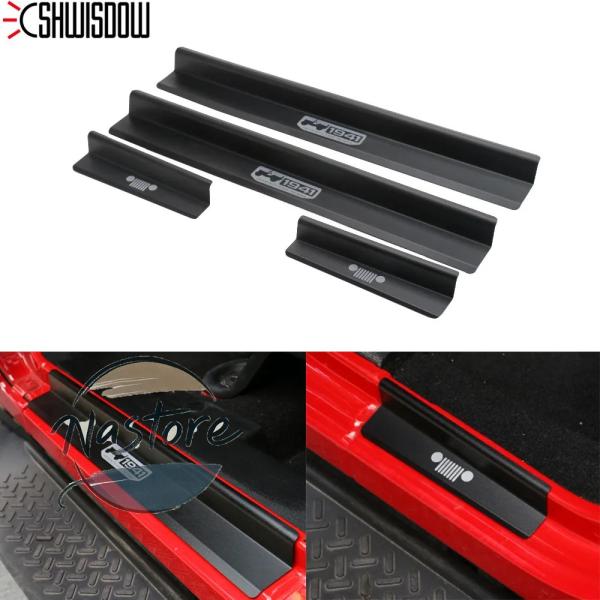 ジープ jeep カバー ガード ペダル カスタムパーツ カスタム ラングラー jk 2007-2017 ドア シルスカッフプレート カ当店の商品は海外製品が主となります。画像をよくご確認お願いします。・商品はTOPもしくは、オプションでご...