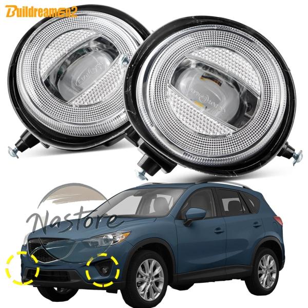 並行輸入品 h11 マツダ mazda フォグランプ 2個 30w ドライバー + 助手席 led レンズ 12v cx-5 cx5 ke i 2012-17 