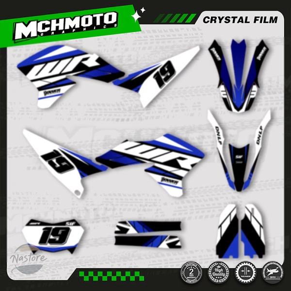 並行輸入品 wr250r ヤマハ バイク graphics background decals wr250x 2008 2020 number name customize カスタムパーツ 部品 アクセサリー