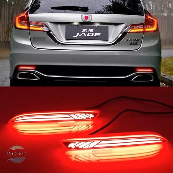 【並行輸入品】ホンダ ジェイド 2017-20 用 カーアクセサリー LED リアバンパーライト ブレーキライト フォグランプ 流水 ウィンカーライト