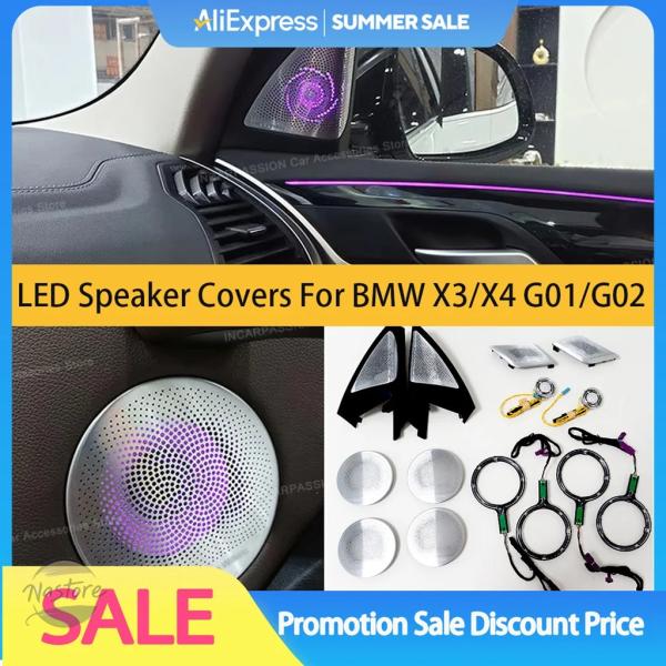 並行輸入品 BMW カバー スピーカー オーディオ アップグレード x3/x4 g01/g02 11色led - アンビエントライト hi-fi 部品 カスタム