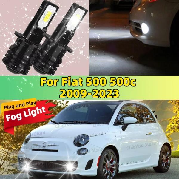 並行輸入品 フォグランプ フロント led ライト バルブ 20000lm 超高輝度 フィアット 500 500c 2009-2023 2010 2011 カス