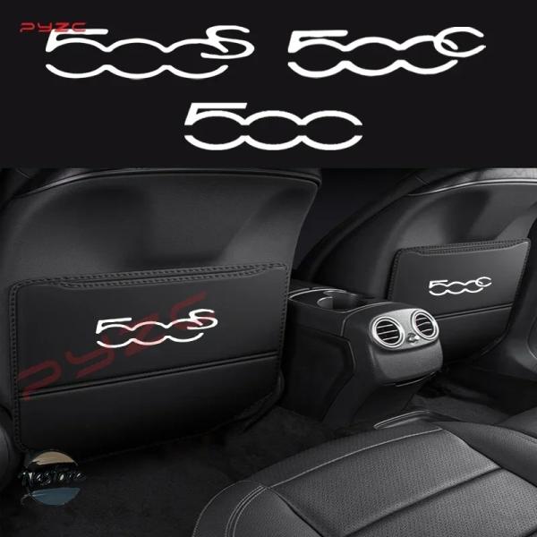 【並行輸入品】アクセサリー 内装 カスタム フィアット500 500e 500c 500s レザーカーシートバックアンチキッククッション 詳細 カスタ