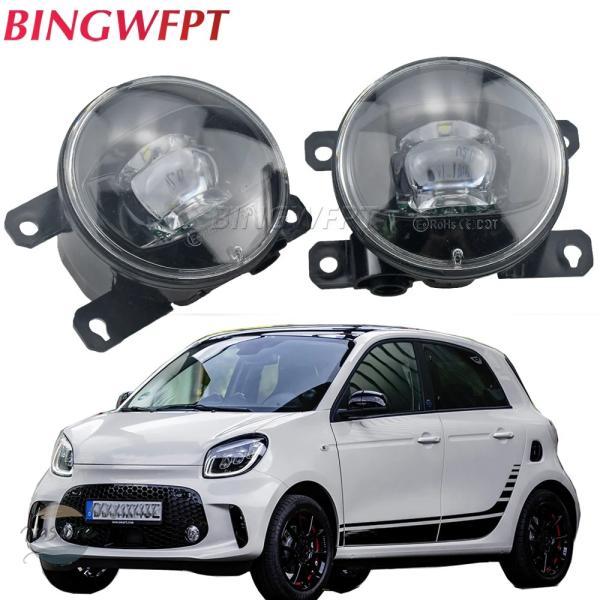 並行輸入品 w453 フォグランプ フロント スマートフォーツー 2014-2019 led 30w h11 バンパーレンズアセンブリ 高輝度 カスタムパーツ 