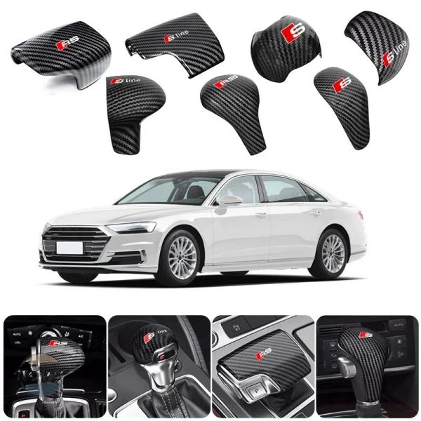 並行輸入品 アウディ audi ヘッド カーボン製ギアシフトノブ シフトレバーギアポール a3 a4 a5 a6 a7 a8 q2 q3 q5 q7 q8 s5 s6 s7 sq5 sq7 rs4 rs5 部品