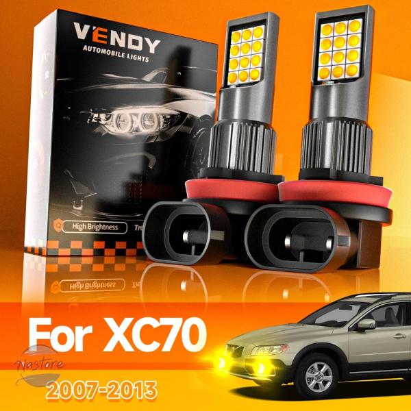 並行輸入品 xc70 ボルボ フォグランプ アクセサリー カスタム 2007 2013 led 39783 canバス 2個 カスタムパーツ 部品 アクセサリー