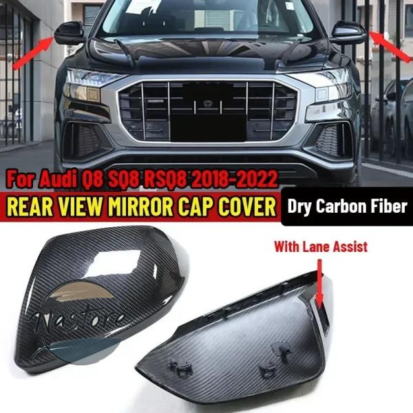 【並行輸入品】アウディ audi カバー 交換 カーボン カーサイドミラー q8 sq8 rsq8 ランボルギーニ ウルス 2018 2022 部品 カスタムパ