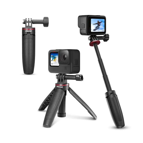 他サイト： Ulanzi カメラ三脚 3way自撮り棒 3段伸縮 軽量 GoPro用 持ち運び便利 小型 一脚 スマホスタンド ミニ三脚 卓上三脚 セルカ棒の商品画像