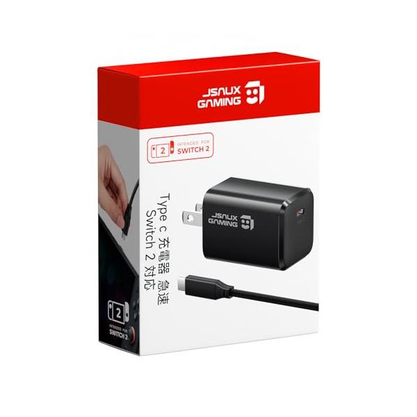 JSAUX PD 60W 充電器 急速 Switch 2 対応 PSE認証済みのGan 充電器 小型 携帯電話 type-c/type-c iP