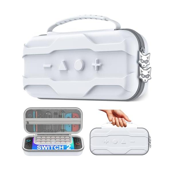 Switch 2/Switch/OLED対応Switch ケース 保護カバー 収納バッグ 防水 防塵 防汚 耐衝撃 ナイロン素材 全面保護型 消