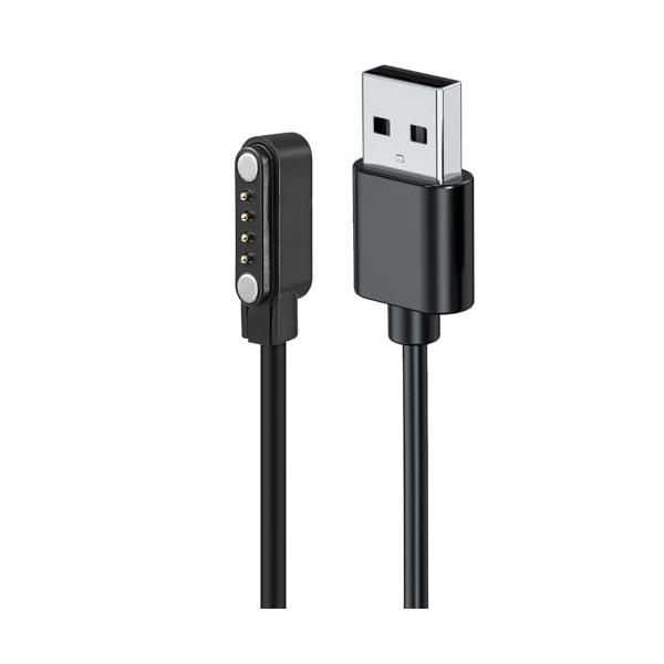 For PLAUD NOTE AI/Plaud Note Pro 専用充電ケーブル ボイスレコーダー充電器 磁気吸着式 USB A充電 100C