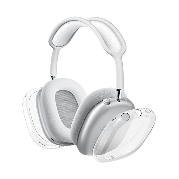 他サイト： VICHYIE AirPods Max対応ケース、柔らかいTPU透明ケース傷防止、Max ヘッドホン用保護カバー薄型、スマートケースに収まる (の商品画像