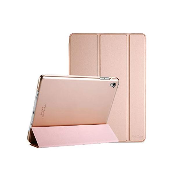 ProCase iPad Pro 9.7ケース スマート 超スリム スタンド フォリオ保護ケース 半透明フロスト バックカバー 対応機種: iP