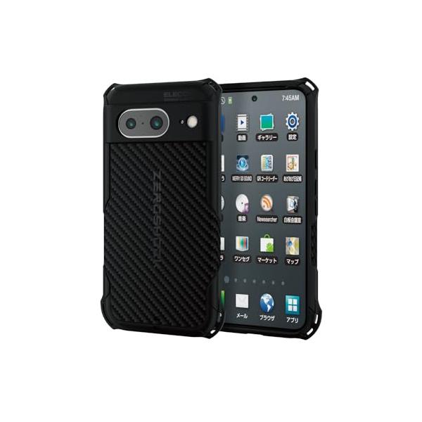 他サイト： エレコム Google Pixel 8 ケース 耐衝撃 ZEROSHOCK ハニカム構造 四つ角ダンパー グリップテクスチャー ワイヤレス充電対の商品画像
