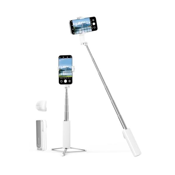 viozon 自撮り棒 iPhone スマホ三脚 コンパクト 軽量 伸縮式 スマホ