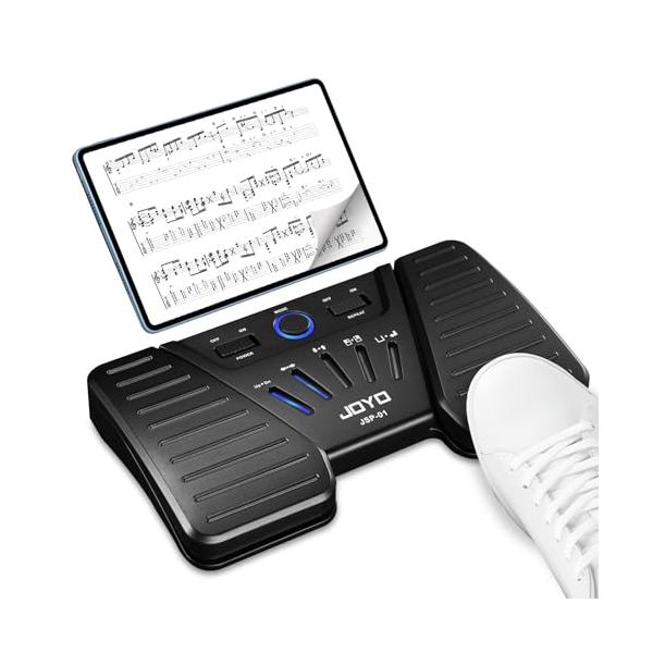 JOYO ページターナー 譜めくり ペダル 充電式ワイヤレスフットペダル Bluetooth Page Turner iPad/タブレット/スマ