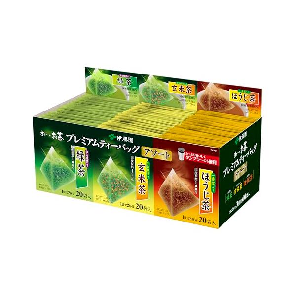 他サイト： 伊藤園 おーいお茶 プレミアムティーバッグ アソート 60袋の商品画像