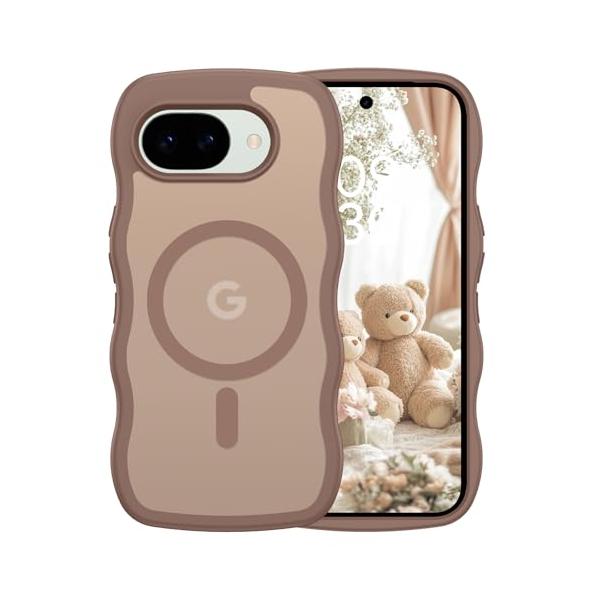 GUAGUA Google Pixel 10A ケース Magsafe対応 クリア ウェーブ ピクセル 10a ソフト TPU マツと感 指紋防