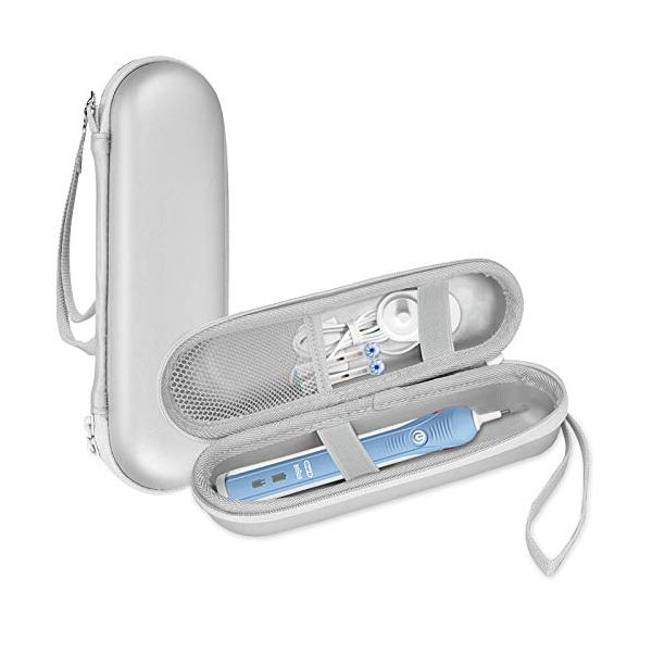 ProCase Oral B/Philips 歯ブラシ携帯用ケース電動歯ブラシ収納ケース、メッシュポケット付き 対応機種： Oral-B Pro