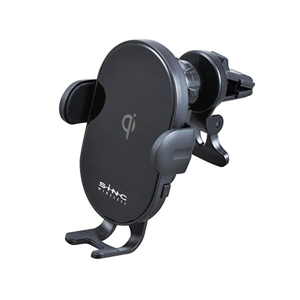 他サイト： セイワ(SEIWA) 車内用品 Qi ワイヤレス充電器 スマホホルダー ブラック IMP194 エアコン取り付け 自動開閉 USB Powerの商品画像