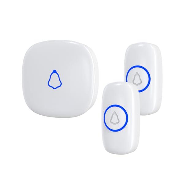 SECRUI ワイヤレスチャイム 玄関チャイム 送信機 電池式 防水防塵 工事