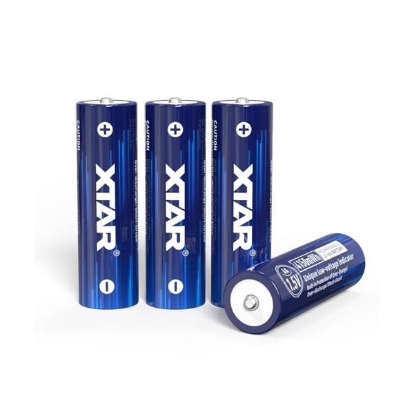 他サイト： XTAR 1.5V充電池 4150mWh 単3形 リチウム電池4本の商品画像